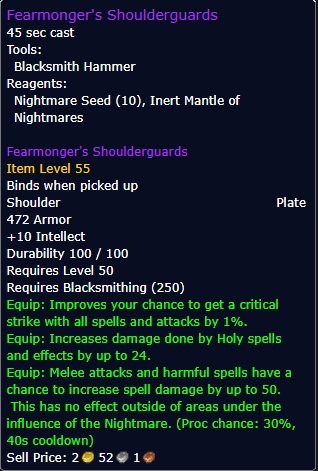 Fearmonger's Shoulderguards